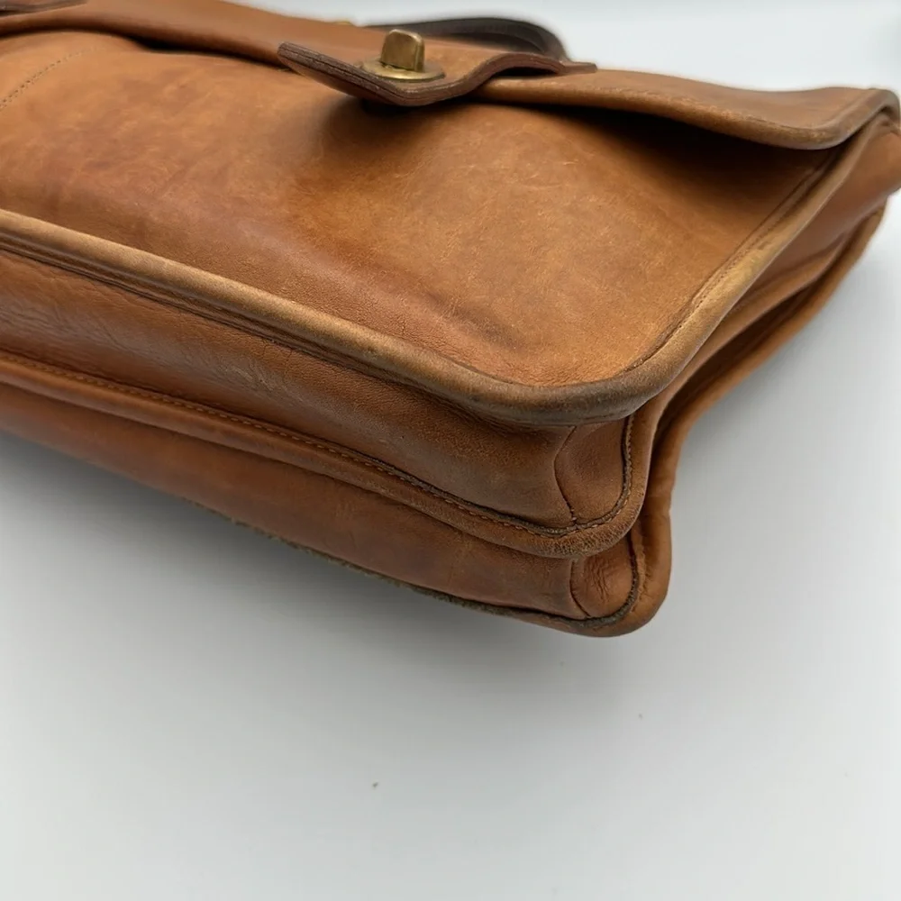 Vintage Coach Briefcase Tabac